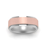 Load image into Gallery viewer, Two Tone Brushed Mens Wedding Ring