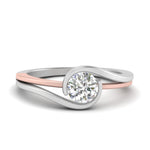 Load image into Gallery viewer, two-tone-round-cut-solitaire-ring-in-rose-gold-FDENS2204TROR-NL-RG