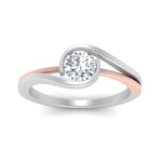 Load image into Gallery viewer, two-tone-round-cut-solitaire-ring-in-rose-gold-FDENS2204TRORANGLE5-NL-RG