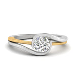 Load image into Gallery viewer, two-tone-round-cut-solitaire-ring-in-yellow-gold-FDENS2204TROR-NL-YG