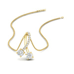 Load image into Gallery viewer, twogether-2-stone-diamond-ribbon-pendant-in-yellow-gold-FDPD11486-NL-YG