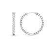 Load image into Gallery viewer, u-prong-hoop-diamond-earring-in-platinum-FD-EAR10803ANGLE1-NL-WG