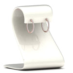 Load image into Gallery viewer, u-prong-hoop-diamond-earring-in-rose-gold-FD-EAR10803ANGLE3-NL-RG