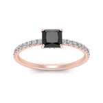 Load image into Gallery viewer, underhalo-princess-cut-black-diamond-engagement-ring-in-rose-gold-FD9168PRRGBLACK-NL-RG-GS.jpg