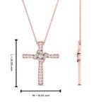 Load image into Gallery viewer, unique-cross-diamond-pendant-in-FDPD10881-NL-RG