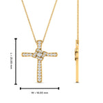 Load image into Gallery viewer, unique-cross-diamond-pendant-in-FDPD10881-NL-YG