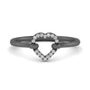 Load image into Gallery viewer, unique-heart-diamond-promise-ring-in-black-gold-FD10548R-NL-BG
