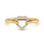 Load image into Gallery viewer, unique-heart-diamond-promise-ring-in-yellow-gold-FD10548R-NL-YG