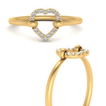 Load image into Gallery viewer, unique-heart-diamond-promise-ring-in-yellow-gold-FD10548R-NL-YG