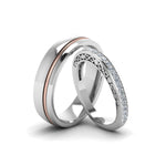 Load image into Gallery viewer, unique-matching-wedding-anniversary-bands-gifts-for-him-and-her-in-950-Platinum-FD8079B-NL-WG.jpg