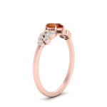 Load image into Gallery viewer, unique-pear-cluster-bezel-orange-sapphire-engagement-ring-in-rose-gold-FDENS3110PERGSAOR-NL-RG.jpg