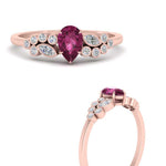 Load image into Gallery viewer, unique-pear-cluster-bezel-pink-sapphire-engagement-ring-in-rose-gold-FDENS3110PERGSADRPI-NL-RG.jpg