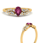 Load image into Gallery viewer, unique-pear-cluster-bezel-pink-sapphire-engagement-ring-in-yellow-gold-FDENS3110PERGSADRPI-NL-YG.jpg