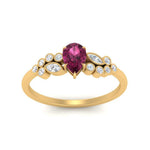 Load image into Gallery viewer, unique-pear-cluster-bezel-pink-sapphire-engagement-ring-in-yellow-gold-FDENS3110PERGSADRPI-NL-YG.jpg