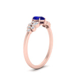 Load image into Gallery viewer, unique-pear-cluster-bezel-sapphire-engagement-ring-in-rose-gold-FDENS3110PERGSABL-NL-RG.jpg
