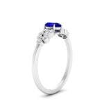 Load image into Gallery viewer, unique-pear-cluster-bezel-sapphire-engagement-ring-in-white-gold-FDENS3110PERGSABL-NL-WG.jpg