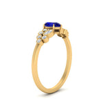 Load image into Gallery viewer, unique-pear-cluster-bezel-sapphire-engagement-ring-in-yellow-gold-FDENS3110PERGSABL-NL-YG.jpg