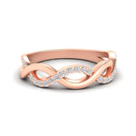 Load image into Gallery viewer, unusual-round-diamond-wedding-rings-in-rose-gold-FD-1122B-NL-RG.jpg