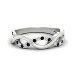 Load image into Gallery viewer, unusual-round-diamond-wedding-rings-with-black-diamond-in-white-gold-FD-1122BGBLACK-NL-WG.jpg