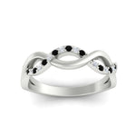 Load image into Gallery viewer, unusual-round-diamond-wedding-rings-with-black-diamond-in-white-gold-FD-1122BGBLACK-NL-WG.jpg