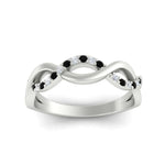 Load image into Gallery viewer, unusual-round-diamond-wedding-rings-with-black-diamond-in-white-gold-FD-1122BGBLACK-NL-WG.jpg