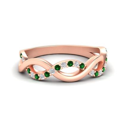 unusual-round-diamond-wedding-rings-in-rose-gold-FD-1122BANGLE5-NL-RG-3