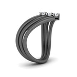 Load image into Gallery viewer, v-shaped-stackable-ring-with-diamond-in-black-gold-FD10650RORANGLE3-NL-BG