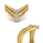 Load image into Gallery viewer, v-shaped-stackable-ring-with-diamond-in-FD10650RORANGLE3-NL-YG