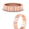 Load image into Gallery viewer, vertical-grooved-mens-diamond-wedding-band-in-rose-gold-fdwb11695angle3-nl-rg.jpg