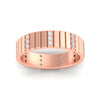 Load image into Gallery viewer, vertical-grooved-mens-diamond-wedding-band-in-rose-gold-fdwb11695angle5-nl-rg.jpg