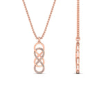 Load image into Gallery viewer, vertical-infinity-double-knot-diamond-pendant-in-FDPD11290-NL-RG