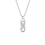 Load image into Gallery viewer, vertical-infinity-double-knot-diamond-pendant-in-FDPD11290-NL-WG