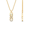 Load image into Gallery viewer, vertical-infinity-double-knot-diamond-pendant-in-FDPD11290-NL-YG
