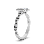 Load image into Gallery viewer, vine-emerald-cut-halo-black-diamond-engagement-ring-in-white-gold-FD9126EMRGBLACKANGEL2-NL-WG_9539932d-1195-4cf6-9c64-654b72b8a4fa?v=1757924901