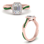 Load image into Gallery viewer, vine-emerald-cut-halo-diamond-engagement-ring-with-emerald-in-rose-gold-FD9212EMRGEMGR-NL-RG.jpg