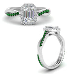 Load image into Gallery viewer, vine-emerald-cut-halo-diamond-engagement-ring-with-emerald-in-white-gold-FD9212EMRGEMGR-NL-WG.jpg