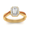 Load image into Gallery viewer, vine-emerald-cut-halo-diamond-engagement-ring-with-orange-sapphire-in-yellow-gold-FD9212EMRGSAOR-NL-YG.jpg