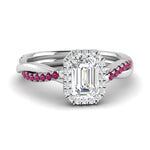Load image into Gallery viewer, vine-emerald-cut-halo-diamond-engagement-ring-with-pink-sapphire-in-white-gold-FD9212EMRGSADRPI-NL-WG.jpg