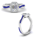 Load image into Gallery viewer, vine-emerald-cut-halo-diamond-engagement-ring-with-sapphire-in-white-gold-FD9212EMRGSABL-NL-WG.jpg