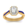 Load image into Gallery viewer, vine-emerald-cut-halo-diamond-engagement-ring-with-sapphire-in-yellow-gold-FD9212EMRGSABL-NL-YG.jpg