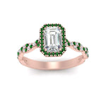 Load image into Gallery viewer, vine-emerald-cut-halo-emerald-engagement-ring-in-rose-gold-FD9126EMRGEMGRANGEL5-NL-RG_a1e83c0a-4d00-45b4-83f1-27b18fcd52f0?v=1757924901