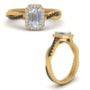 Load image into Gallery viewer, vine-emerald-cut-halo-engagement-ring-with-black-diamond-in-yellow-gold-FD9212EMRGBLACK-NL-YG.jpg