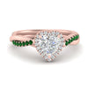 Load image into Gallery viewer, vine-heart-halo-diamond-engagement-ring-with-emerald-in-rose-gold-FD9212HTRGEMGR-NL-RG.jpg