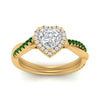 Load image into Gallery viewer, vine-heart-halo-diamond-engagement-ring-with-emerald-in-yellow-gold-FD9212HTRGEMGRANGLE3-NL-YG.jpg