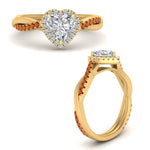 Load image into Gallery viewer, vine-heart-halo-diamond-engagement-ring-with-orange-sapphire-in-yellow-gold-FD9212HTRGSAOR-NL-YG.jpg
