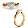 Load image into Gallery viewer, vine-heart-halo-diamond-engagement-ring-with-ruby-in-yellow-gold-FD9212HTRGRUDR-NL-YG.jpg