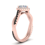 Load image into Gallery viewer, vine-heart-halo-engagement-ring-with-black-diamond-in-rose-gold-FD9212HTRGBLACK-NL-RG.jpg