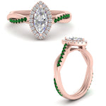 Load image into Gallery viewer, vine-marquise-halo-diamond-engagement-ring-with-emerald-in-rose-gold-FD9212MQRGEMGR-NL-RG.jpg