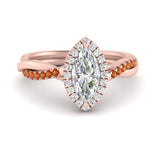 Load image into Gallery viewer, vine-marquise-halo-diamond-engagement-ring-with-orange-sapphire-in-rose-gold-FD9212MQRGSAOR-NL-RG.jpg