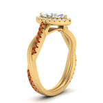 Load image into Gallery viewer, vine-marquise-halo-diamond-engagement-ring-with-orange-sapphire-in-yellow-gold-FD9212MQRGSAOR-NL-YG.jpg